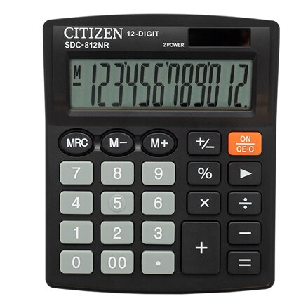 SDC 812 NR  - kalkulačka Citizen